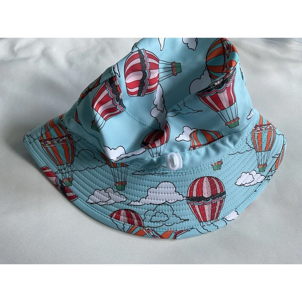 Toddler Kids or Girls Sun Hat With Upf 50 Outdoor Adjustable  Blue Size S